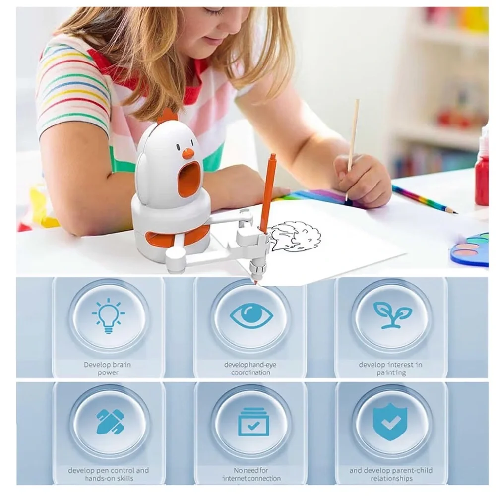 Learning Educational Drawing Robot Toy, Interactive Education Drawing Robot
